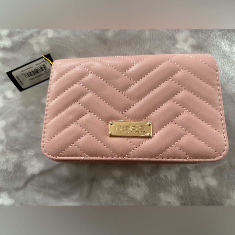 Bebe Blush Quilted Shoulder Bag
